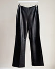 Black Soft Leather Pants