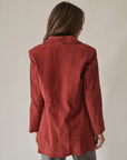 Garnet Suede Midi Coat