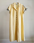 Butter Yellow Nautical Linen Dress