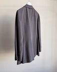 Charcoal Brushed Silk Blazer