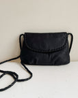 Onyx Braided Trim Mini Crossbody