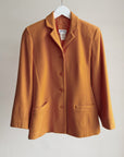 Tangerine Cashmere Wool Blazer - Hey Jude