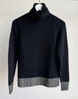 Onyx Soft Merino Wool + Angora Turtleneck