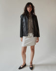 Ebony BCBG 90s Leather Jacket