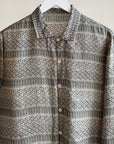 Ash Silk Patterned Button Down