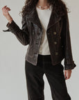 Walnut Moto Leather Jacket