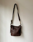 Coach Russet Leather Braided Purse