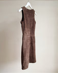 Chocolate Suede Shift Dress