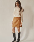 Dijon Wool Mini Skirt