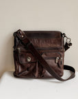 Roots Dark Brown Multi-Pocket Utility Bag