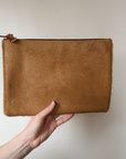 Clare V Ponyhair Flat Clutch