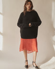 Obsidian Mock Neck Knit Pullover