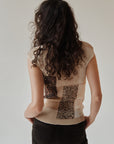 Leopard Motif Pleat Tank