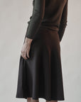 Kombu Wool A-Line Skirt