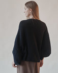 Onyx Silk Knit Shrug