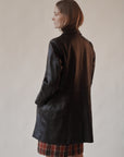 Russet Brown Leather Coat