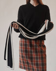 Black + White Cashmere Scarf
