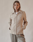 Dust Leather Zip Jacket