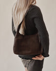 Woven Brown Leather Shoulder Bag