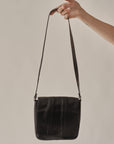 Ink Structured Square Leather Bag