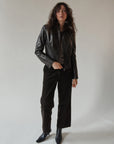 Midnight Zip Leather Jacket