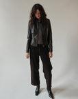 Midnight Zip Leather Jacket