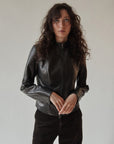 Midnight Zip Leather Jacket
