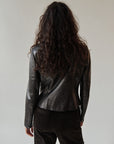 Midnight Zip Leather Jacket