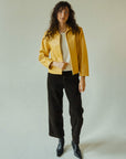 Sunflower Boxy Leather Jacket