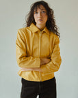Sunflower Boxy Leather Jacket