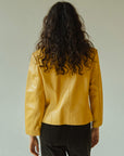 Sunflower Boxy Leather Jacket