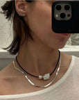 Sea + Pattern | Pearl Orb Necklace