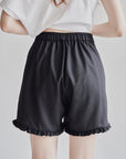 Javia Leung I Ruffle Shorts in Dark Grey - Hey Jude