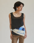 Midnight Braided Silk Tank - Hey Jude