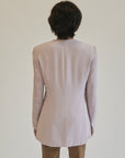 Wisteria Silk Minimalist Blazer - Hey Jude
