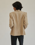 Butter Yellow Windowpane Blazer - Hey Jude