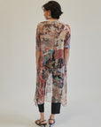 Colourful Sheer Patchwork Silk Dress - Hey Jude