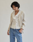 Oatmeal Tailored Linen Blazer - Hey Jude