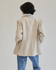 Oatmeal Tailored Linen Blazer - Hey Jude