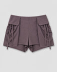 Deiji Studios | Micro Pocket Short in Mulberry Stripe PRESALE