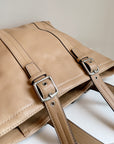 Beige Coach Belted Shoulder Bag