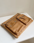 Tan Leather Utility Bag