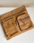 Tan Leather Utility Bag