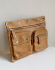 Tan Leather Utility Bag
