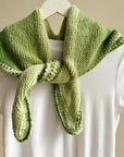 Fern Tonal Knit Triangle Scarf