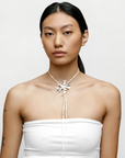 Wolf Circus | Flower Cord Necklace in Cream