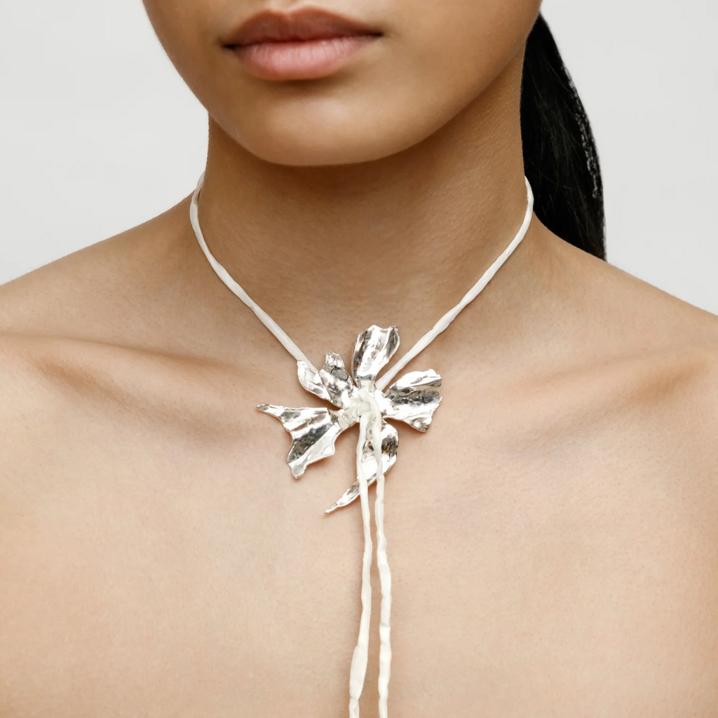 Wolf Circus | Flower Cord Necklace in Cream