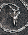 Wolf Circus | Cherub Charm Necklace in Silver