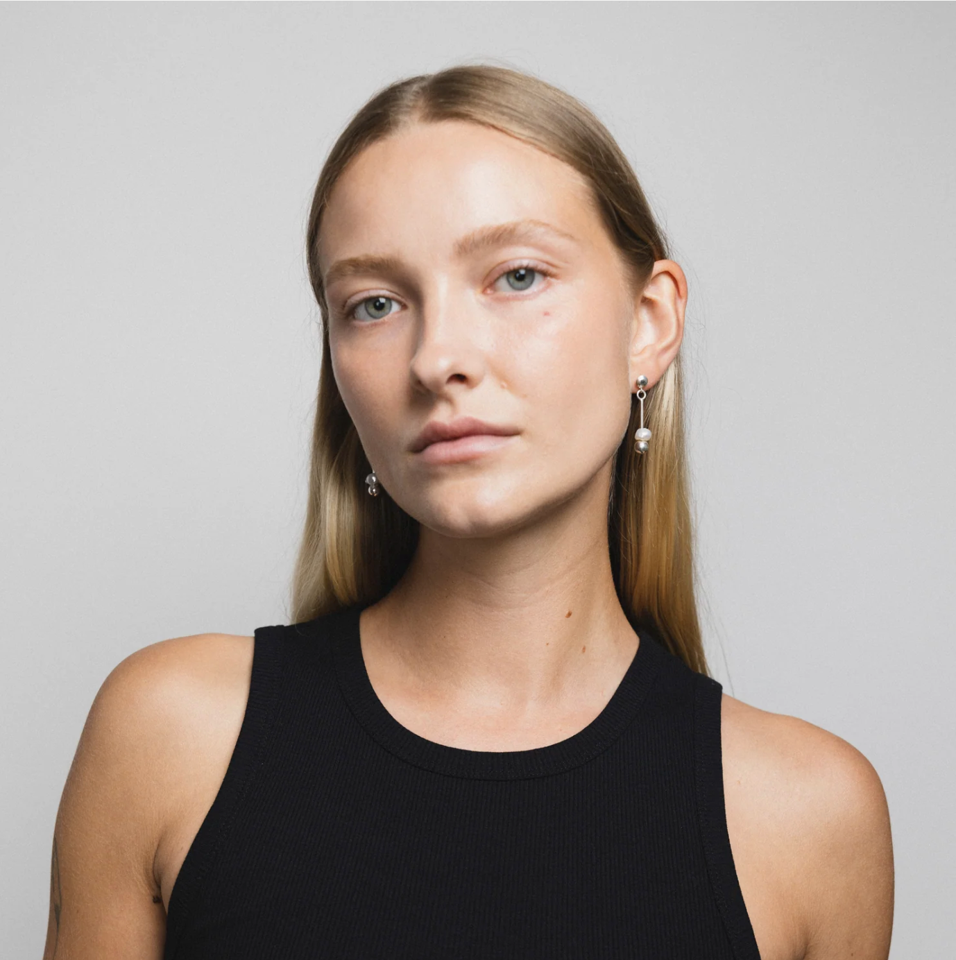 Wolf Circus | Luna Drop Earrings in Silver