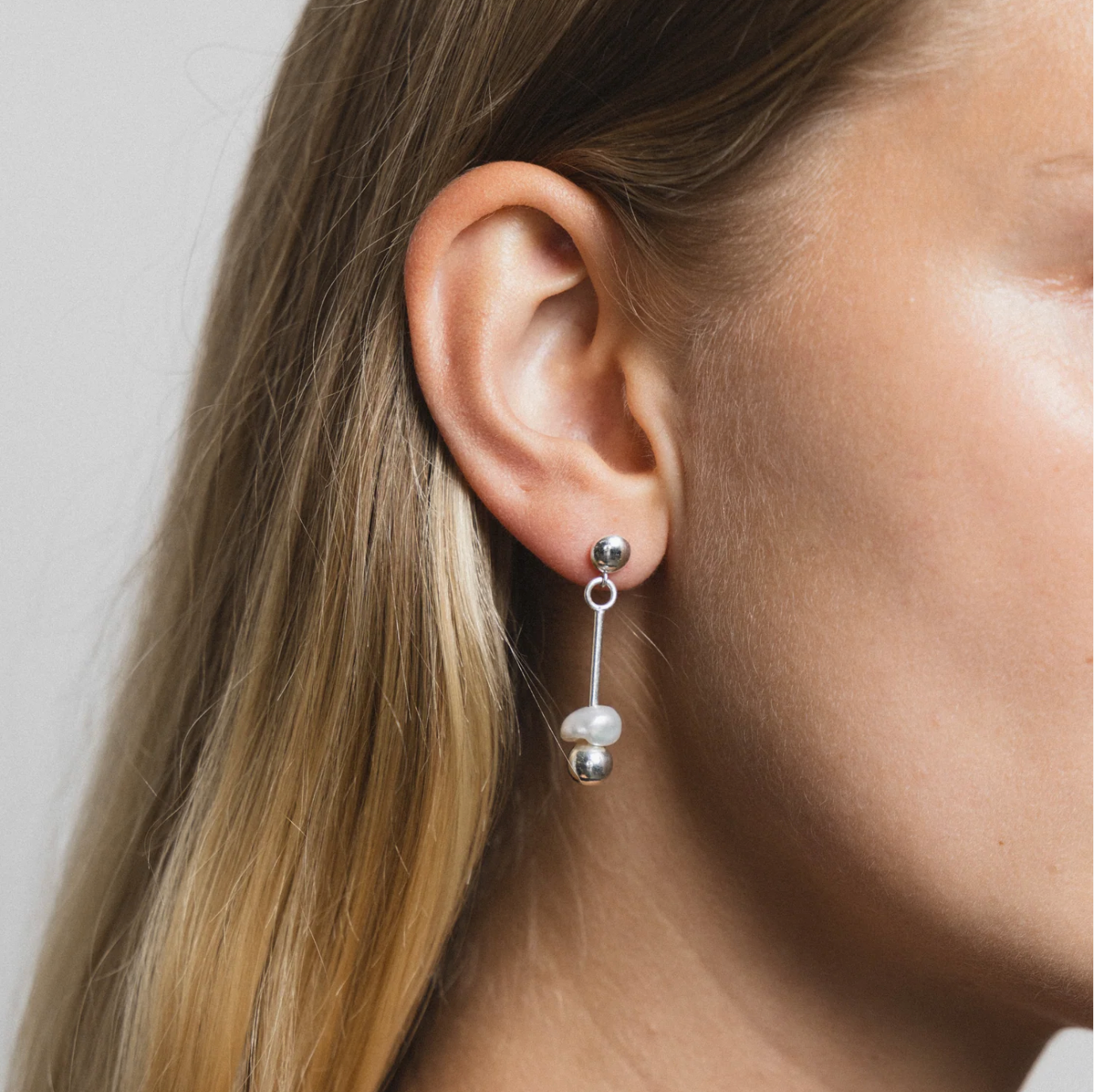 Wolf Circus | Luna Drop Earrings in Silver